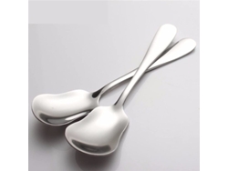 Cuchara Para Helado De Acero Inoxidable, 2 Unidades, Cuchara De Postre Para Pastel (plateada)