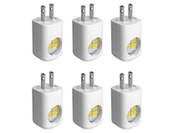 Juego de 6 luces nocturnas LED para enchufe de pared, con encendido automático al anochecer y al amanecer, iluminación ambiental. Rosewell