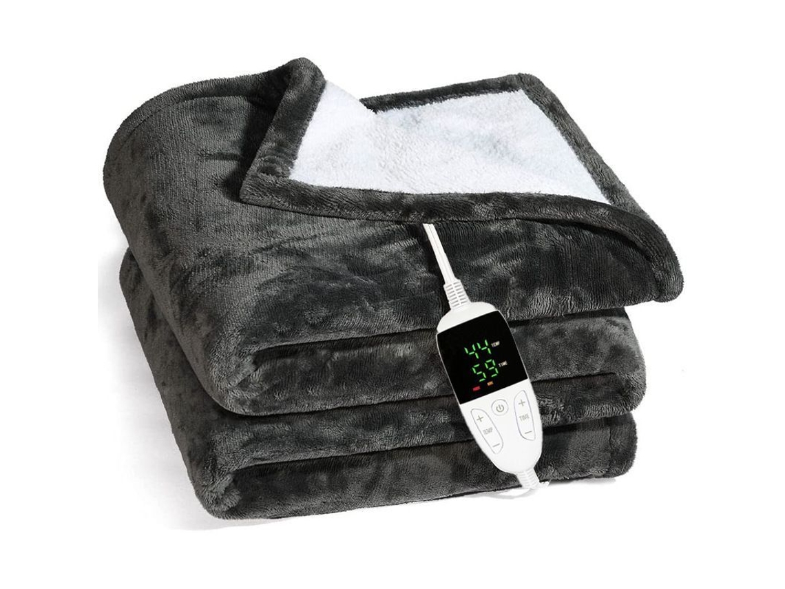 Manta Eléctrica De Franela Ultrasuave Con Apagado Automático, Lavable, 4 Niveles De Calor (130*150 Cm)