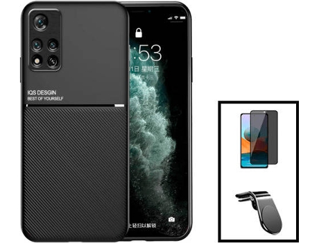 Kit Carcasa Trasera Magnética Anti Choque + Protector de Pantalla Xiaomi Redmi Note 11 Pro+ Plus GIFT4ME Negro