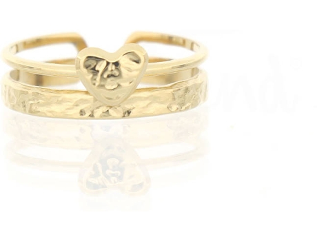 Anillo MISSTREND Mimosa (Acero Inoxidable - Dorado - Ajustable)