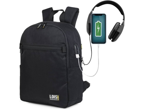 Mochila LOIS (Poliéster - 39x29x13 cm) Worten.es