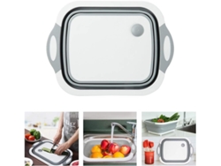 MEOIRUERY Cuenca de lavado colapsable multipropósito, ideal para lavar varias frutas, verduras y pastas, con un conveniente orificio de drenaje y una base estab