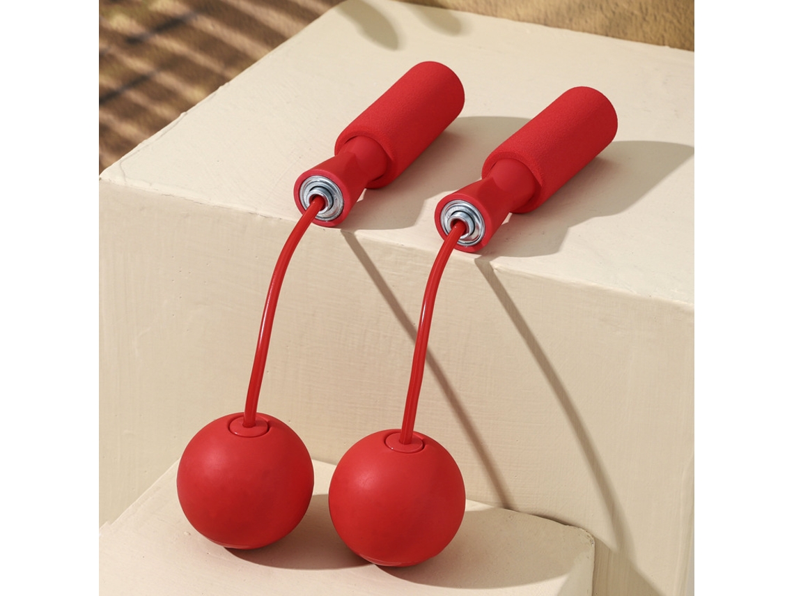Cuerda para saltar sin cuerda para ejercicio MDUG (pelota roja de 60 mm)