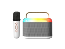 Mini máquina de karaoke para niños y adultos, altavoz Bluetooth portátil con 1 micrófono inalámbrico y luz LED RGB para niños y niñas Yizhood