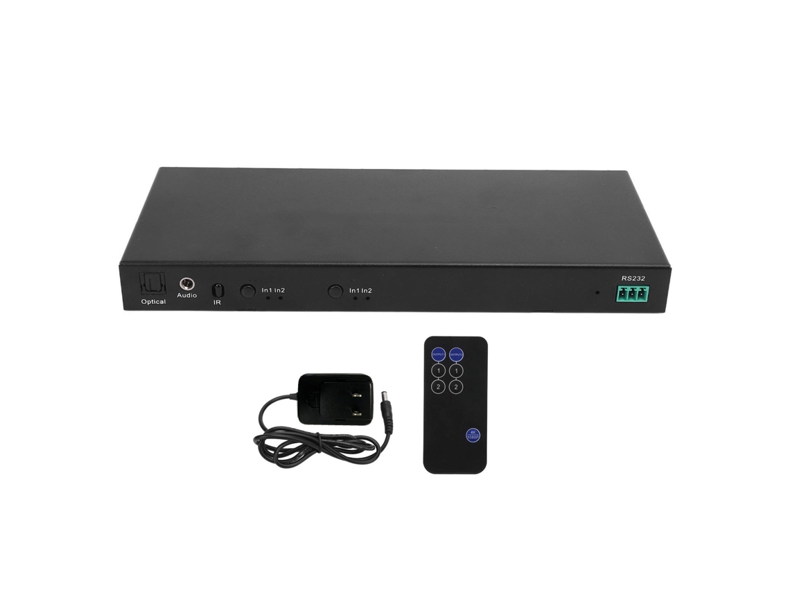 Conversor De Interface De Display Hd 2 Entradas 2 Saídas 4k 30hz Com Comutação Sem Interrupção Plug Us