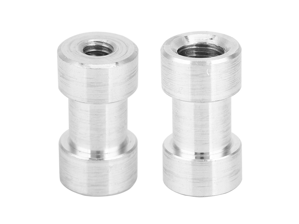 NEVEANCE Adaptador de Aleación de Aluminio 1/4 Hembra a 3/8 Hembra, Soporte para Bombilla Tornillos