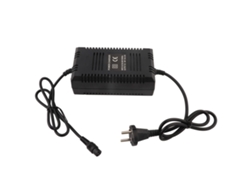 Cargador de batería de 36 V para patinete eléctrico y bicicleta con conector macho de 3 pines.