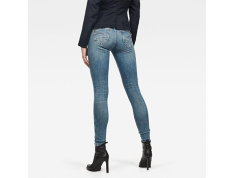 G-Star Midge Zip Mid Waist Skinny Jeans