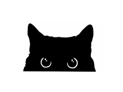 2026-calcomanía De Gato Mirando Chistosa Para Coche Parachoques Ventana Adhesivo Amante De Mascotas