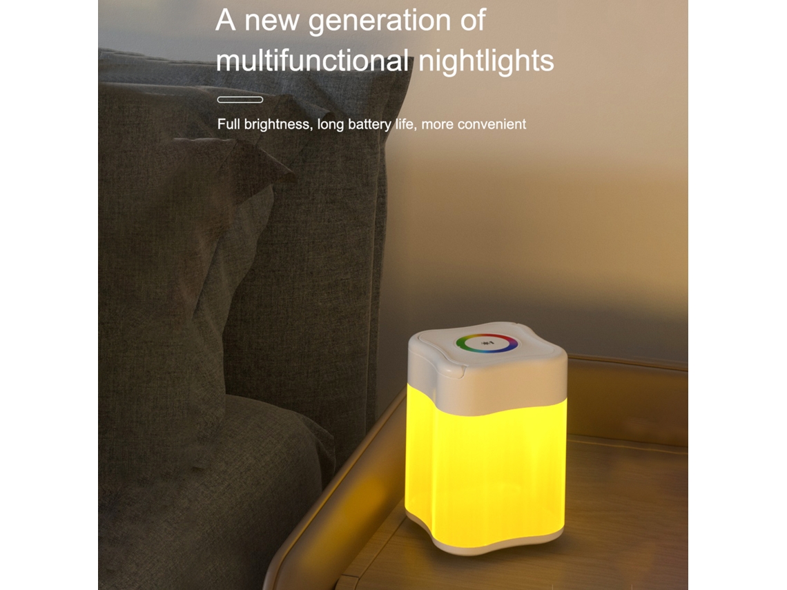 Lámpara Ambiental Colorida Recargable Por Usb Con Gancho, Mini Linterna De Camping Con Control Táctil.