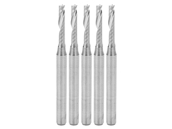 5 Piezas De Fresa Cnc De Acero Tungsteno Espiral Con 1 Gorra 3.175x2x12x38mm