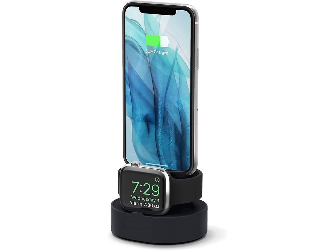 Mini Hub De Carga Doble Soporte De Carga Compatible Con Apple Watch 38 42 40 44mm Series 6 Se 5 4 3 2 1 Airpods 2 1 Iphone 11 Xs Max Xr Y Yemaesre