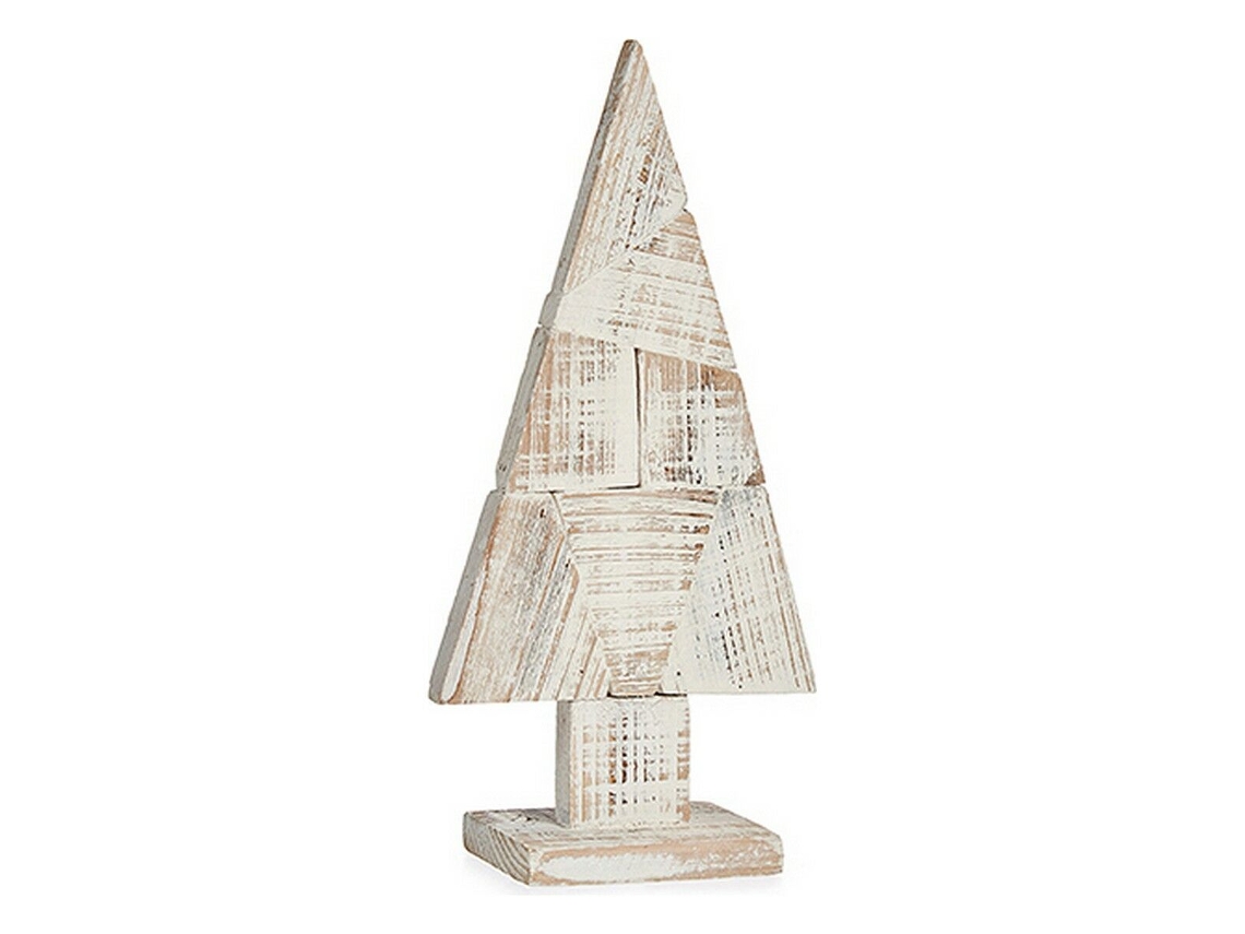 Árbol de Navidad Natural Madera Blanco (9 x 41,5 x 20 cm)