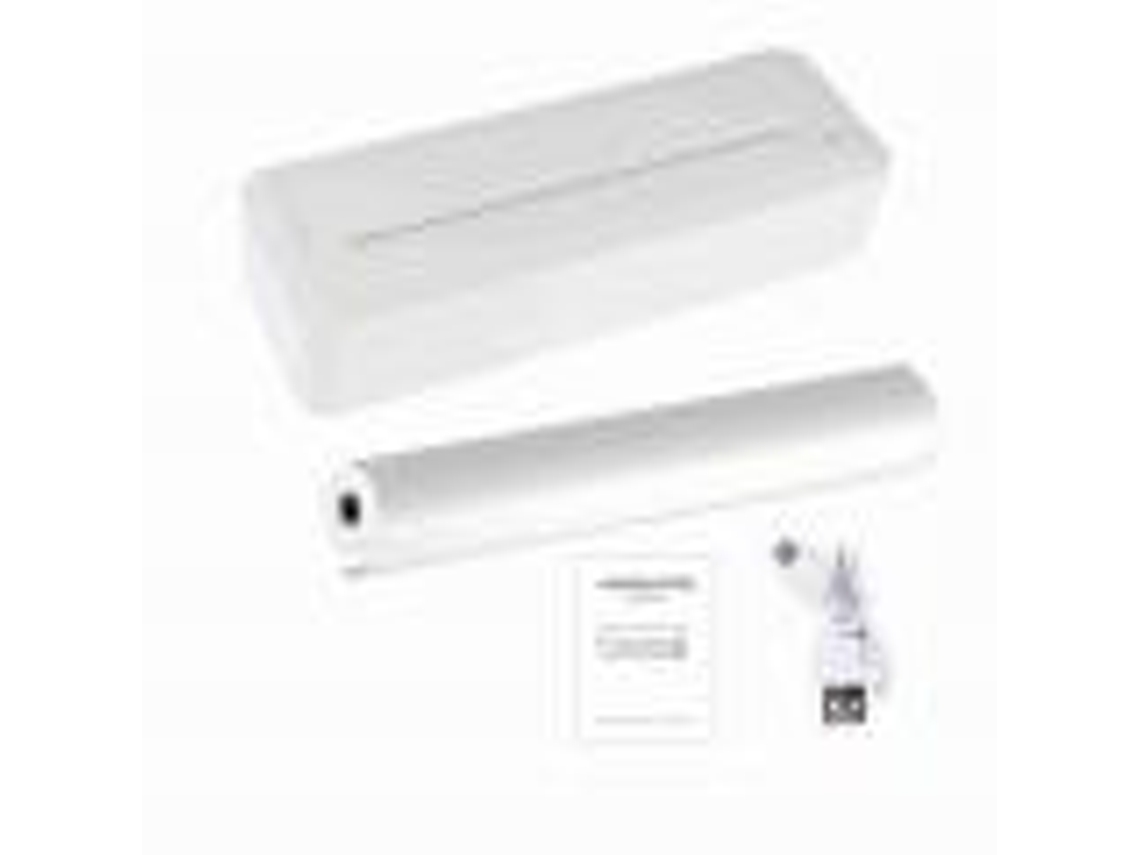 Impresora térmica portátil inalámbrica A4 de 200 ppp con conexión Bluetooth y USB, recargable para imprimir texto, imágenes y exámenes.