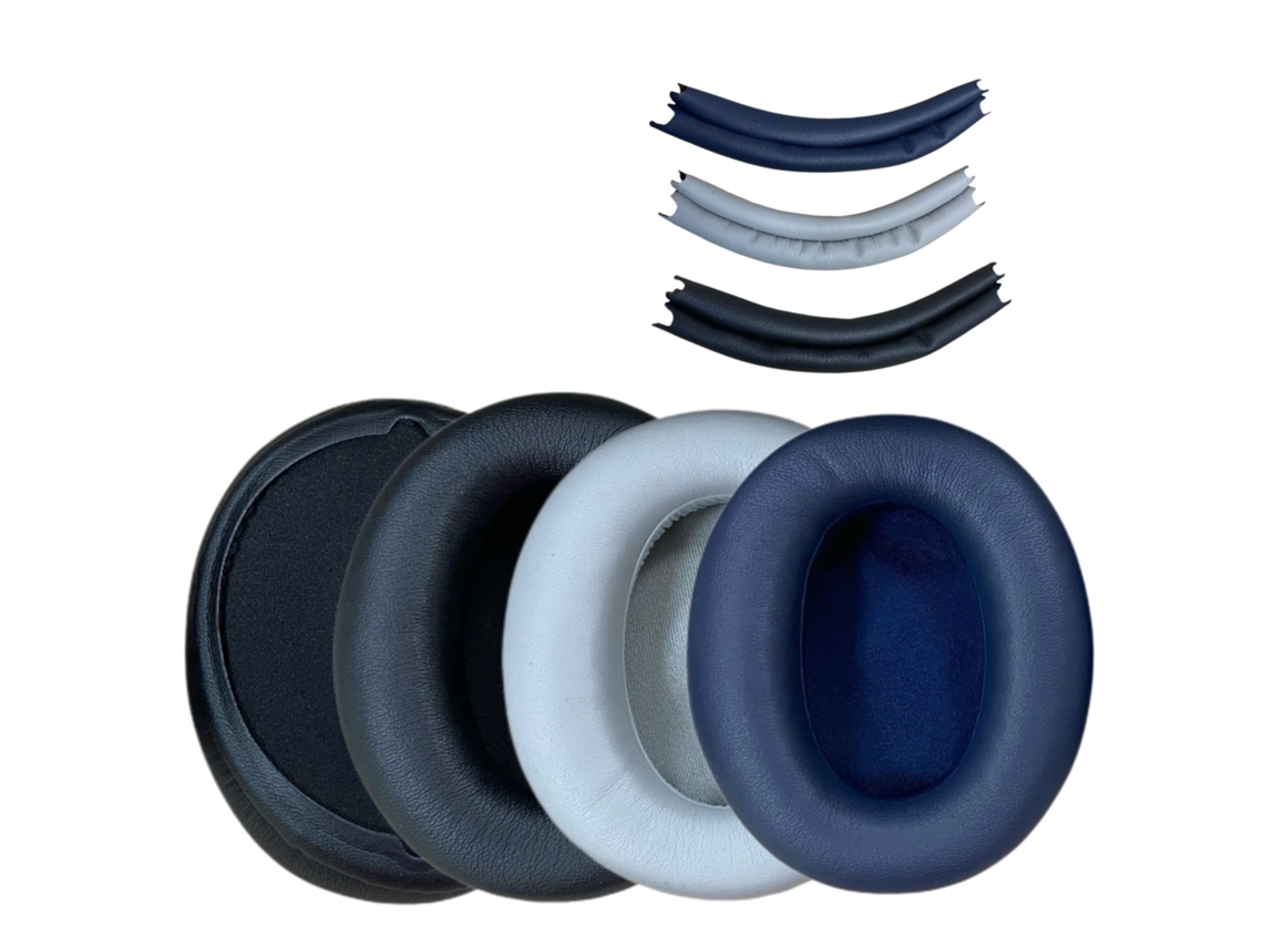 Almohadillas de repuesto para auriculares Sony WH CH720N Yunzii (gris oscuro, 2 unidades)