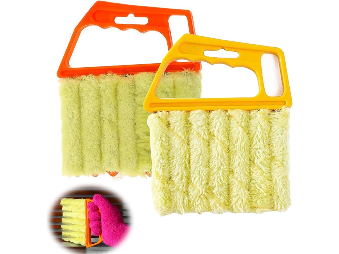 2 Cepillos Limpieza Persianas 7 Hojas, Para Ventanas/aa