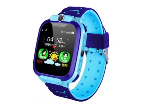 Smartwatch Children's Q12B Localizador de llamadas de posicionamiento para niños a prueba de agua azul
