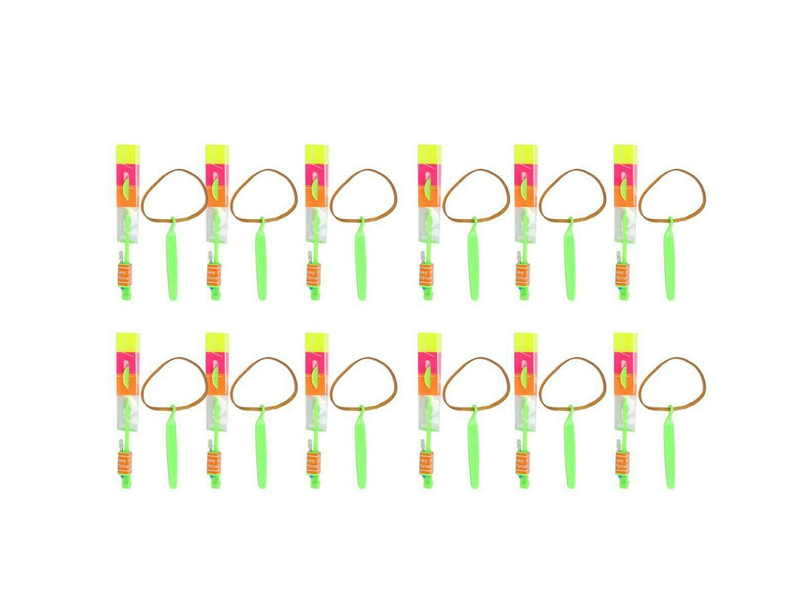 12 Piezas Juguete Helicóptero Flecha Con Luces Led, Juguete Volador Con Honda Elástica, Regalo Divertido Para Niños En Fiestas