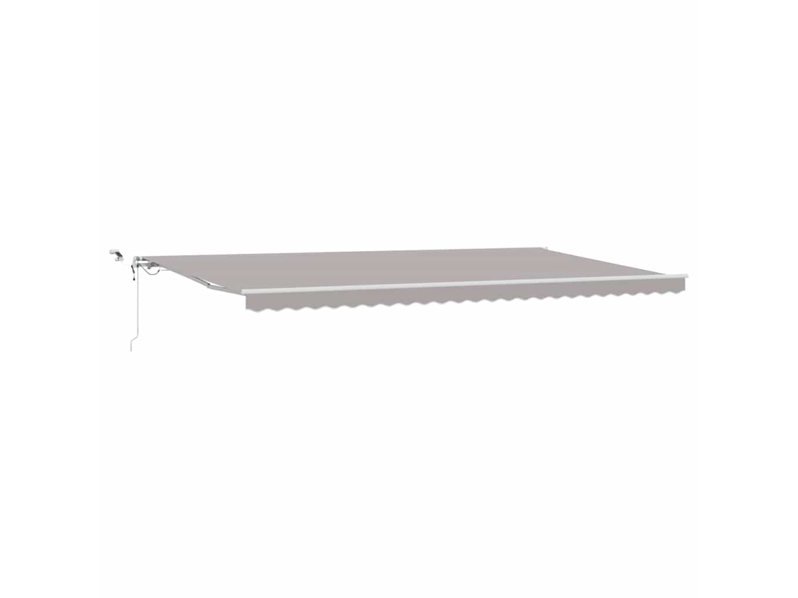 Maison Exclusive - Toldo Retráctil Gris Claro 600 X 350 Cm Poliéster Y Metal