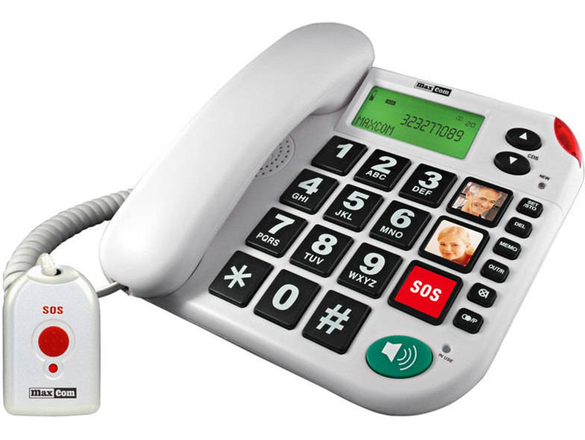 TELEFONE FIXO MAXCOM KXT481 SOS BRANCO