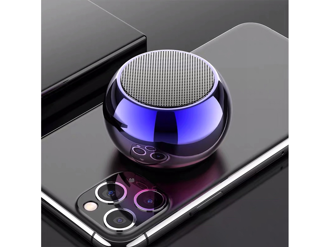 Altavoz Bluetooth Inalámbrico Multifuncional, Subwoofer Metálico Portátil Para Viajes Al Aire Libre Y Uso Doméstico - Azul