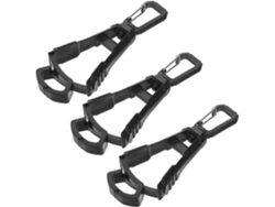 Soporte Plástico Negro Guantes Juego 3 Clips Portátiles Trabajos Libre Organizador Multifuncional Evitar