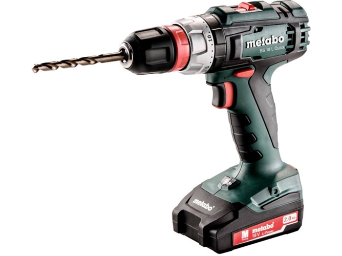 Taladro Atornillador METABO BS 18 L QUICK (1800 rpm)