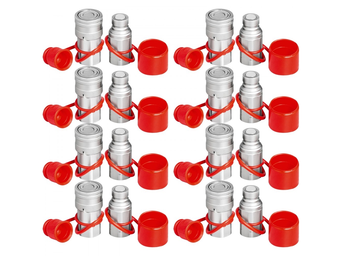 Juego de acoples hidráulicos rápidos de 1/2 NPT para maquinaria pesada Tekmaquinas