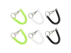 Porta-chaves Em Espiral, Conjunto De 6 Peças, Ideal Para Atividades Ao Ar Livre, Para Homens, Mulheres E Crianças. Possui Função Anti-perda.