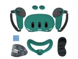 Juego De 7 Accesorios, Funda Protectora Suave Para Realidad Virtual, Estilo Hexagonal (rosa).