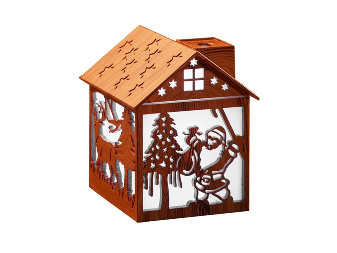 (grano De Madera Claro, Usb) Humidificador Difusor De Aroma De 240 Ml, 2 Modos Y Luz De 7 Colores