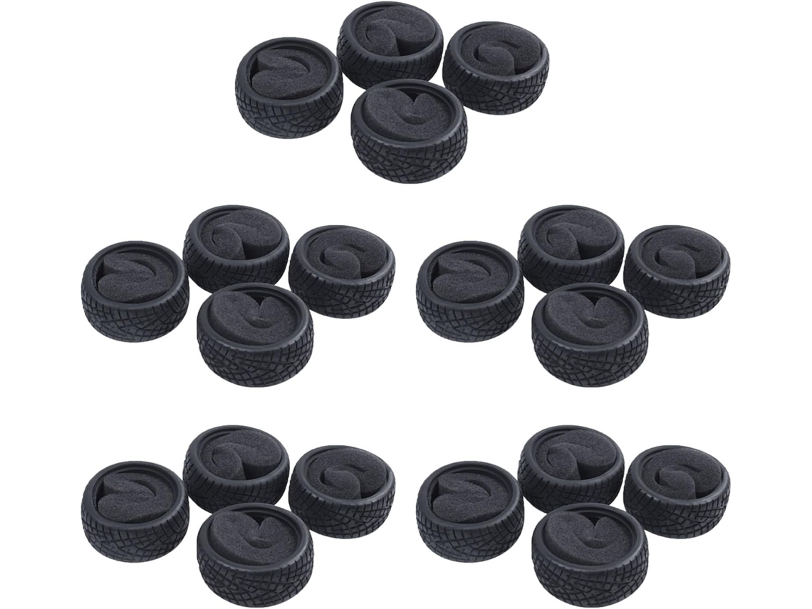 Neumáticos De Carreras De Goma De Alto Rendimiento Para Coches Rc 1/10 En Carretera, Modelo 8001 Con Esponja, 20 Unidades.