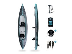 Kayak-canoa inflable Capitole Premium Coasto para 2 personas, 100 % Dropstitch/alta presión - Paquete completo - 426 x 89 cm (13'9 x 35")
