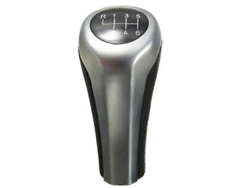 Alfombrilla para pomo de palanca de cambios de fibra de carbono cromada para BMW Series 1 3 5 6 X1 X3 X5