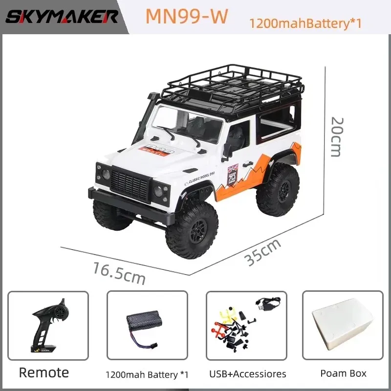 (blanco) 1:12 Coche De Control Remoto 2.4g Camioneta De Juguete De Control Remoto