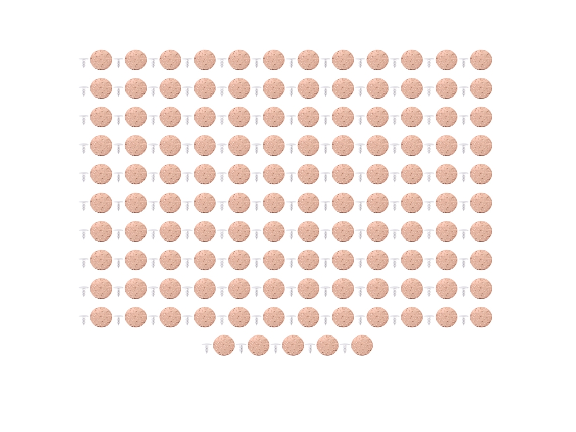 125 Botones De Oro Rosa Para Pantalones, Tornillos De Aluminio En Forma De Corazón De 17 Mm Para Camisas Y Mochilas.