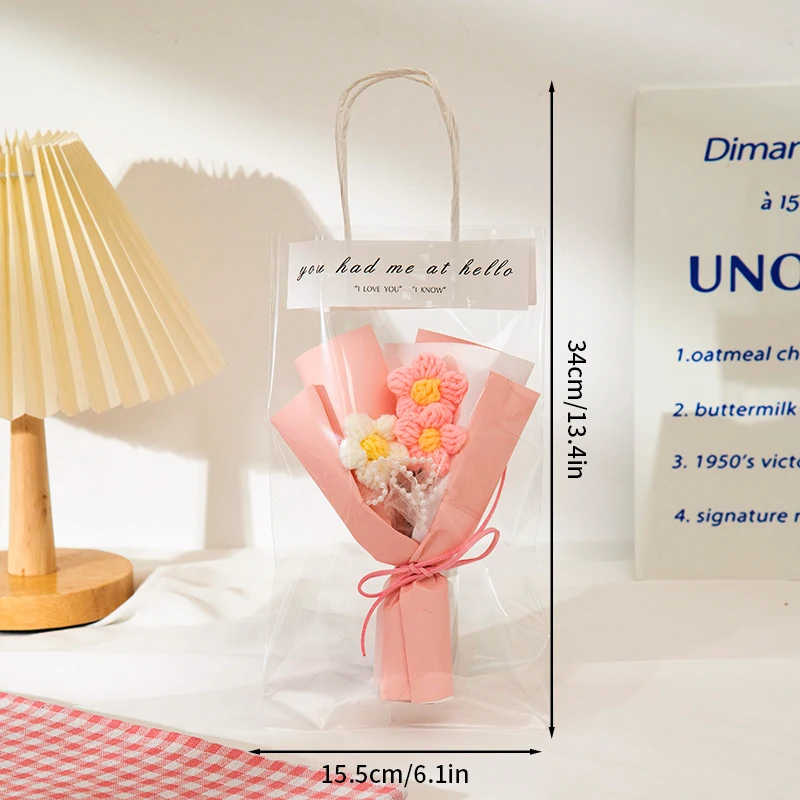Mini Ramos De Ganchillo, Regalos Florales Hechos A Mano Con Ganchillo