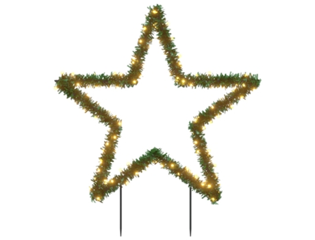 Estrella de luz decorativa Navidad con estacas 115 LED 85 cm VIDAXL
