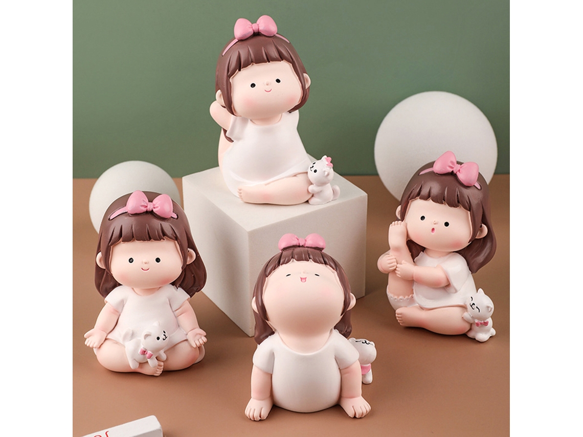 Adorno De Resina Para Niña Practicando Yoga, Ideal Para Dormitorio, Sala De Estar, Decoración Del Coche O Como Regalo Para Niñas.