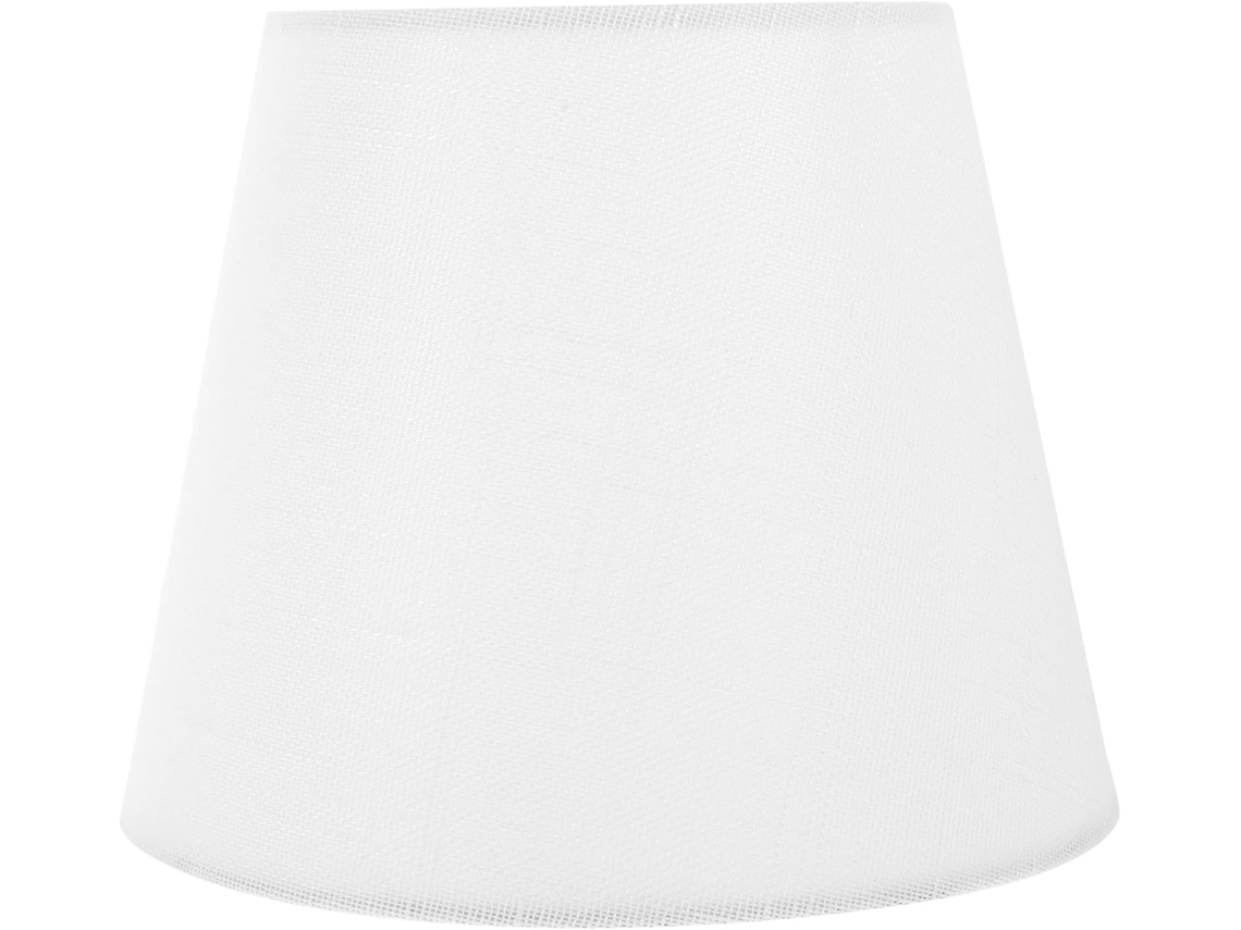 Lámpara De Mesa De Tela Blanca Vintage E14