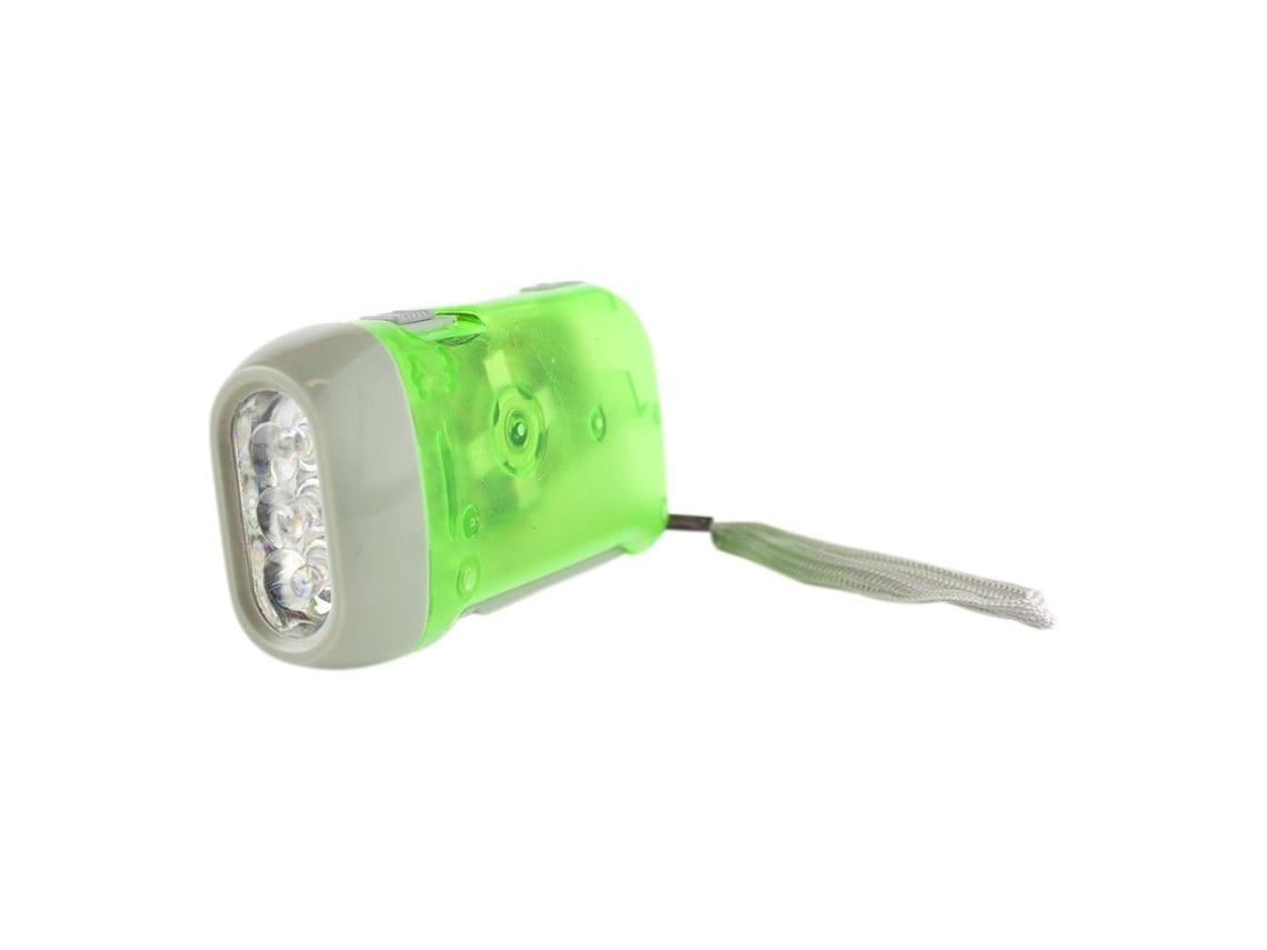 Linterna Led Verde De Accionamiento Manual*