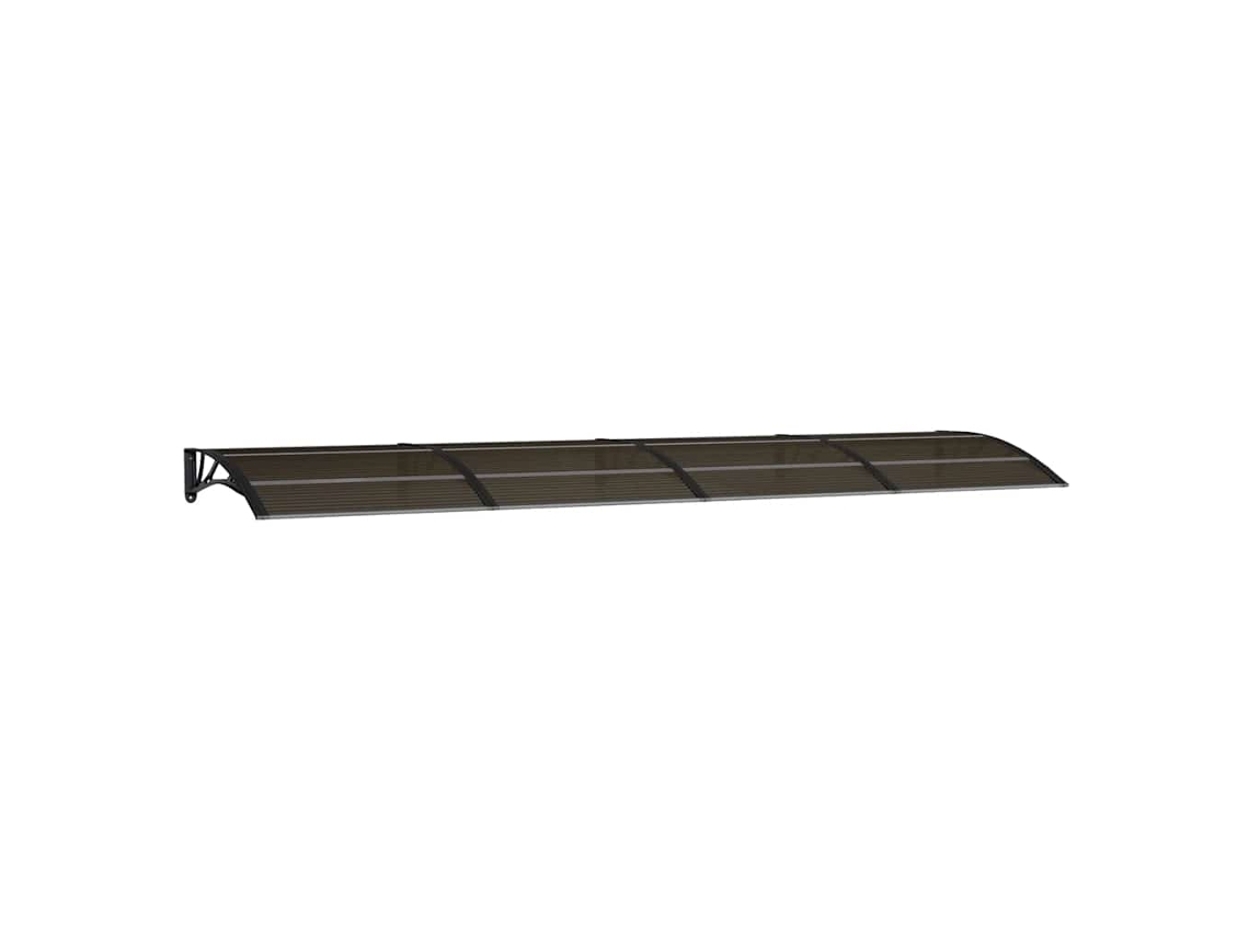 Maison Exclusive - Marquesina Para Puerta De Policarbonato Negra, 400 X 100 Cm