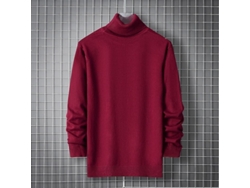 Fasst-jersey Cuello Alto Para Hombre Otoño Invierno Casual Tejido Slim Fit Monocromo Moda Harajuku
