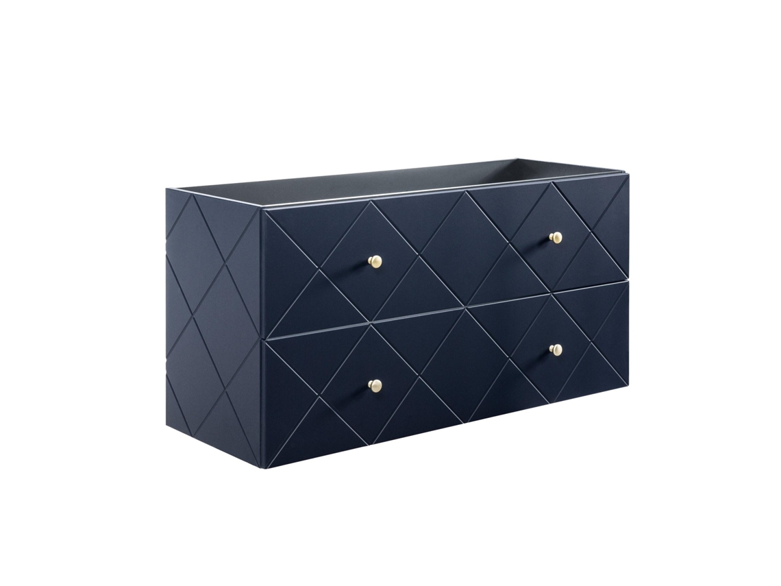 Armario Bajo Lavabos FURNLUX Classic Elegance (Azul, Madera Contrachapada - 120X46X61 Cm)