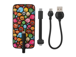 Batería Portátil (carga Rápida De Alta Capacidad) Batería Portátil Black Fish -8000 Mah (brown Sugar Bean)