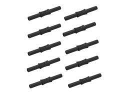 10 Unidades De Acoplador Banana De 4 Mm Hembra-hembra, Adaptador De Extensión Aislado J.20009 Negro