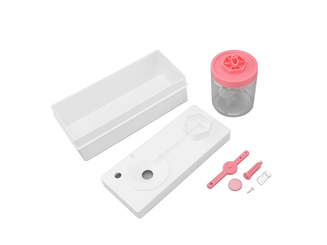 Limpiador de pinceles Baok para pintura acrílica y acuarela con enjuague de pinceles y reciclaje de agua - Rosa