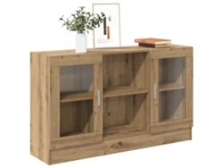 Aparador | Aparador De Comedor | Armario De Cocina De Madera De Ingeniería Roble Artisan 120x30,5x70 Cm