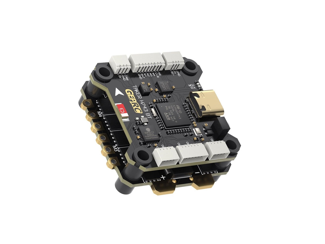 Taker H743 Stack30.530.5mm Geprc Taker H743 Bt Fc Doble Giro Esc 4in1 3-6s 50a 32bit Drones Fpv